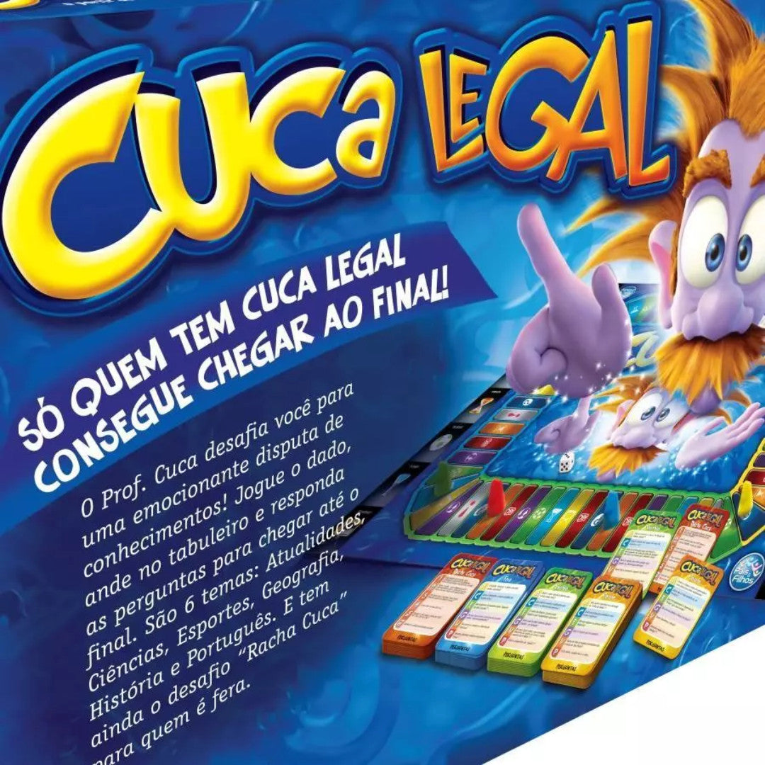 Cuca Legal Jogo de Tabuleiro Educativo Interativo Divertido Original Pais E Filhos!