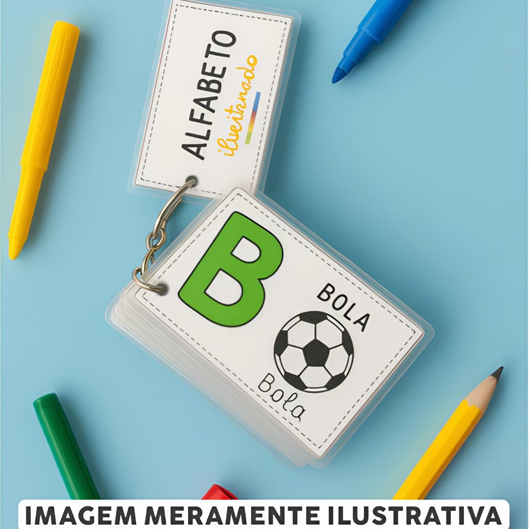 🔤 AlphaKey™ – Chaveiro Educativo com Alfabeto Ilustrado