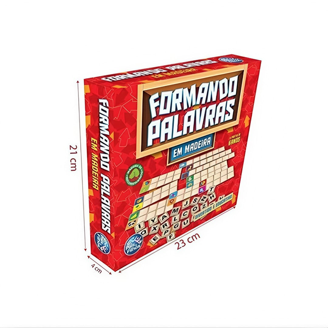 🔡 WordPlay™ – Brinquedo Educativo Formando Palavras em Madeira