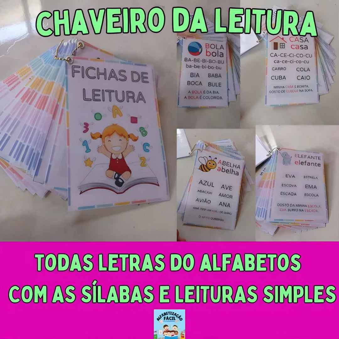 🔑 EducaKey – Chaveiro da Leitura de Sílabas, Palavras e Frases
