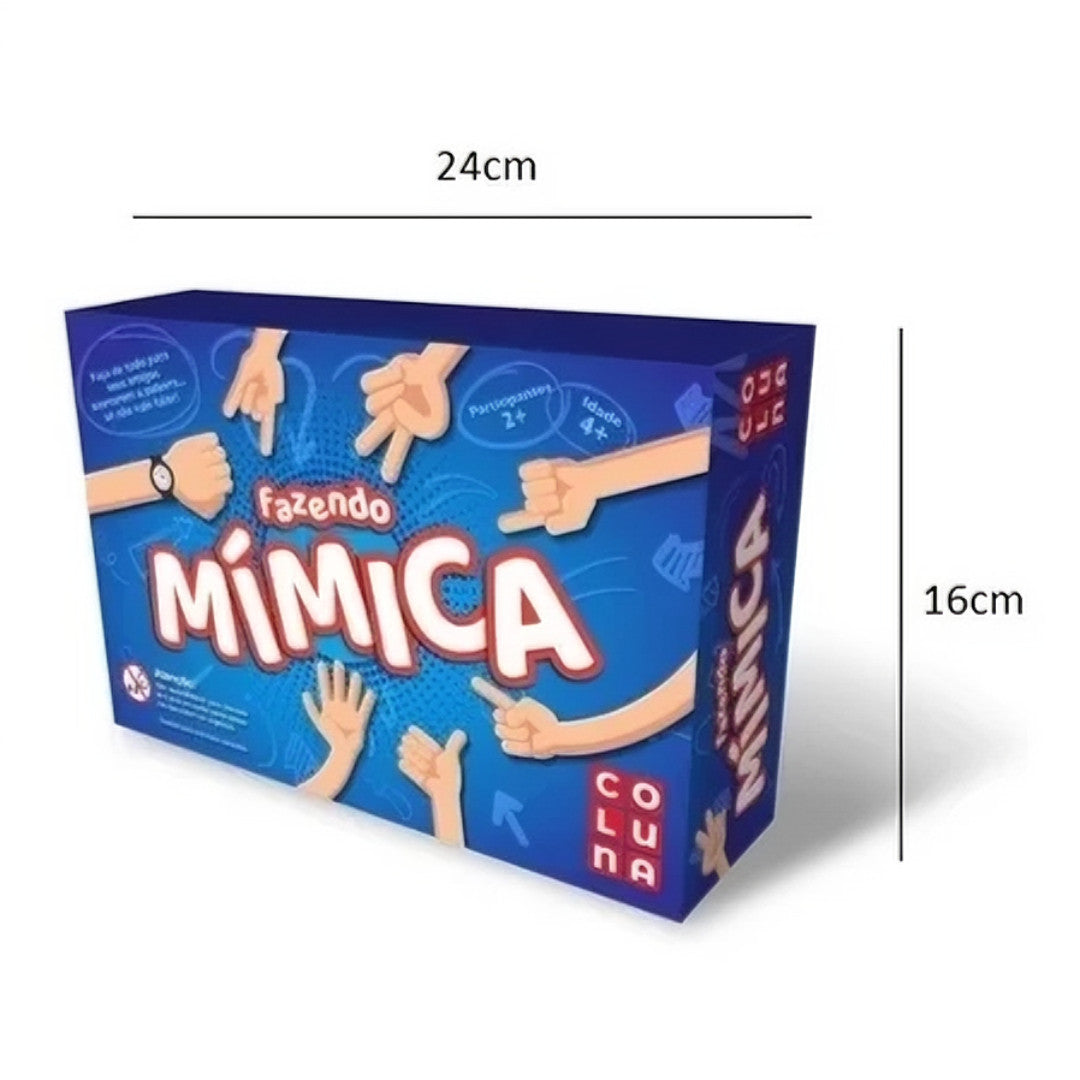 Jogo de Tabuleiro Fazendo Mimica Brincando de Mimica com a Família