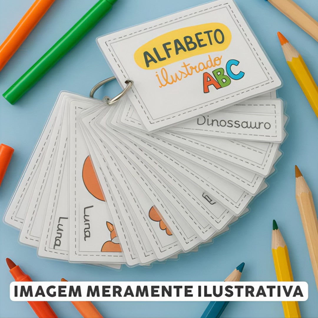 🔤 AlphaKey™ – Chaveiro Educativo com Alfabeto Ilustrado