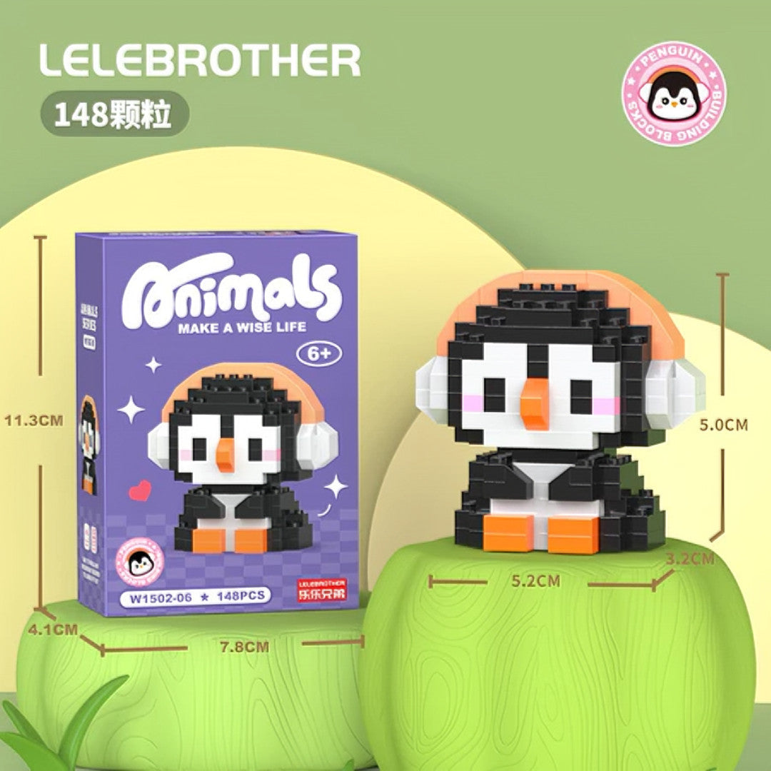 Blocos De Construção De Animais Compatíveis Com Lego - Mini Micro Brinquedo Criativo Para Crianças