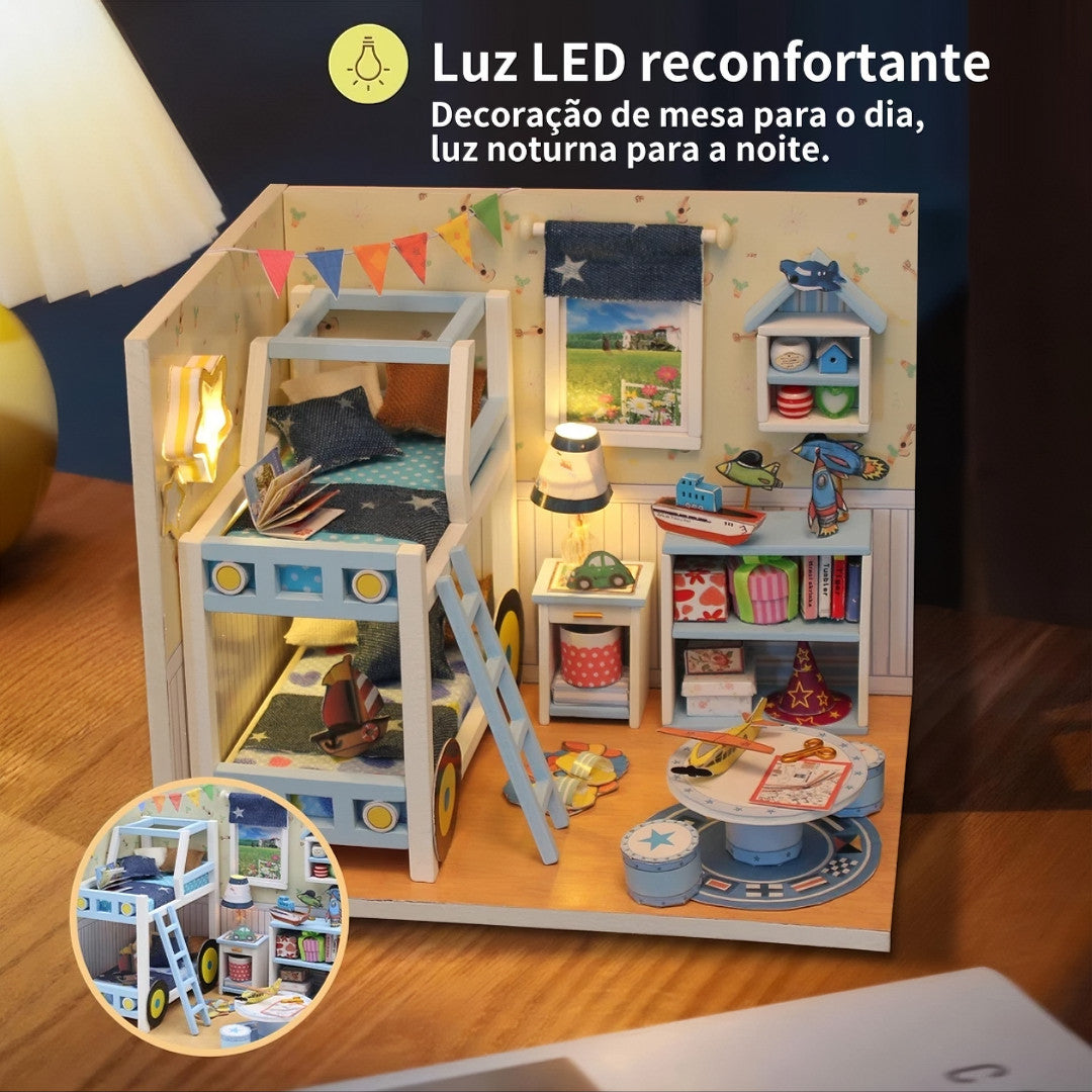 Conjunto de blocos de construção miniatura e pequenos