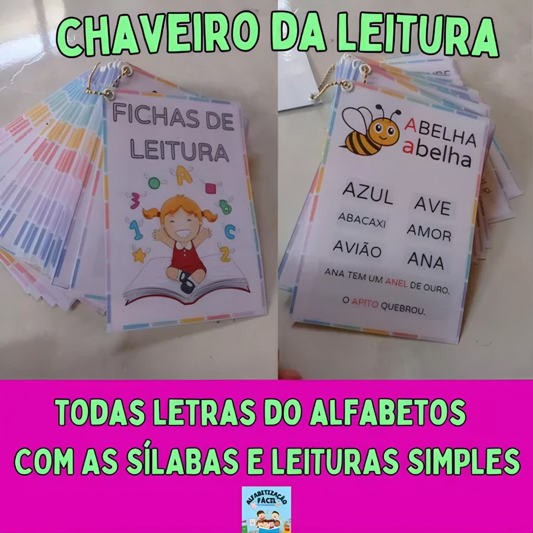🔑 EducaKey – Chaveiro da Leitura de Sílabas, Palavras e Frases