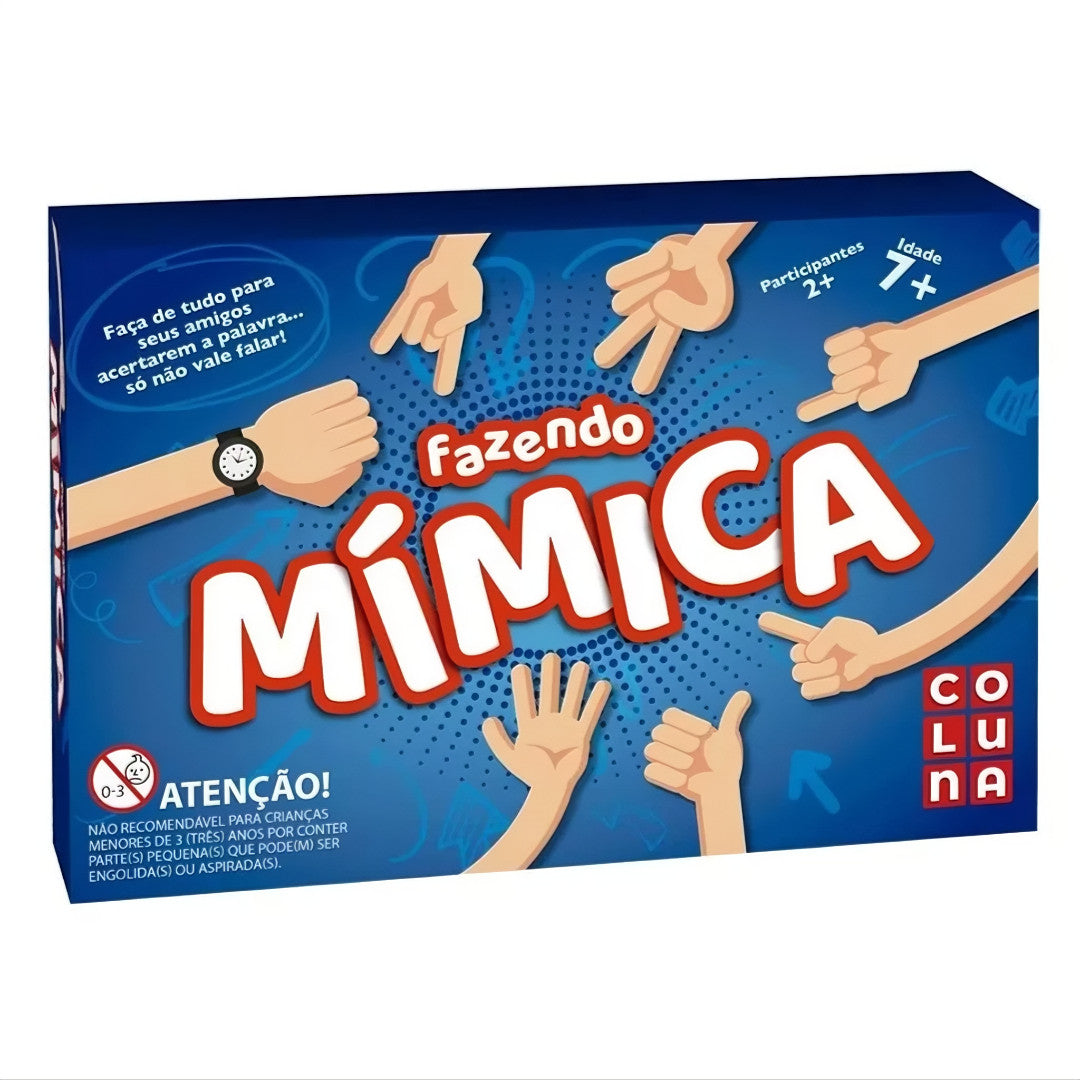 Jogo de Tabuleiro Fazendo Mimica Brincando de Mimica com a Família