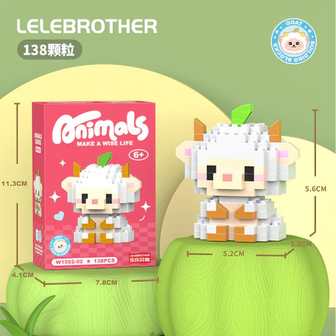 Blocos De Construção De Animais Compatíveis Com Lego - Mini Micro Brinquedo Criativo Para Crianças