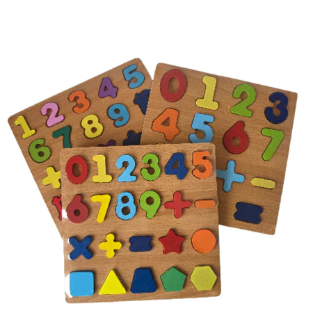 🧠 Alfabeto & Números Montessori™ – Jogo de Encaixe Educativo em Madeira