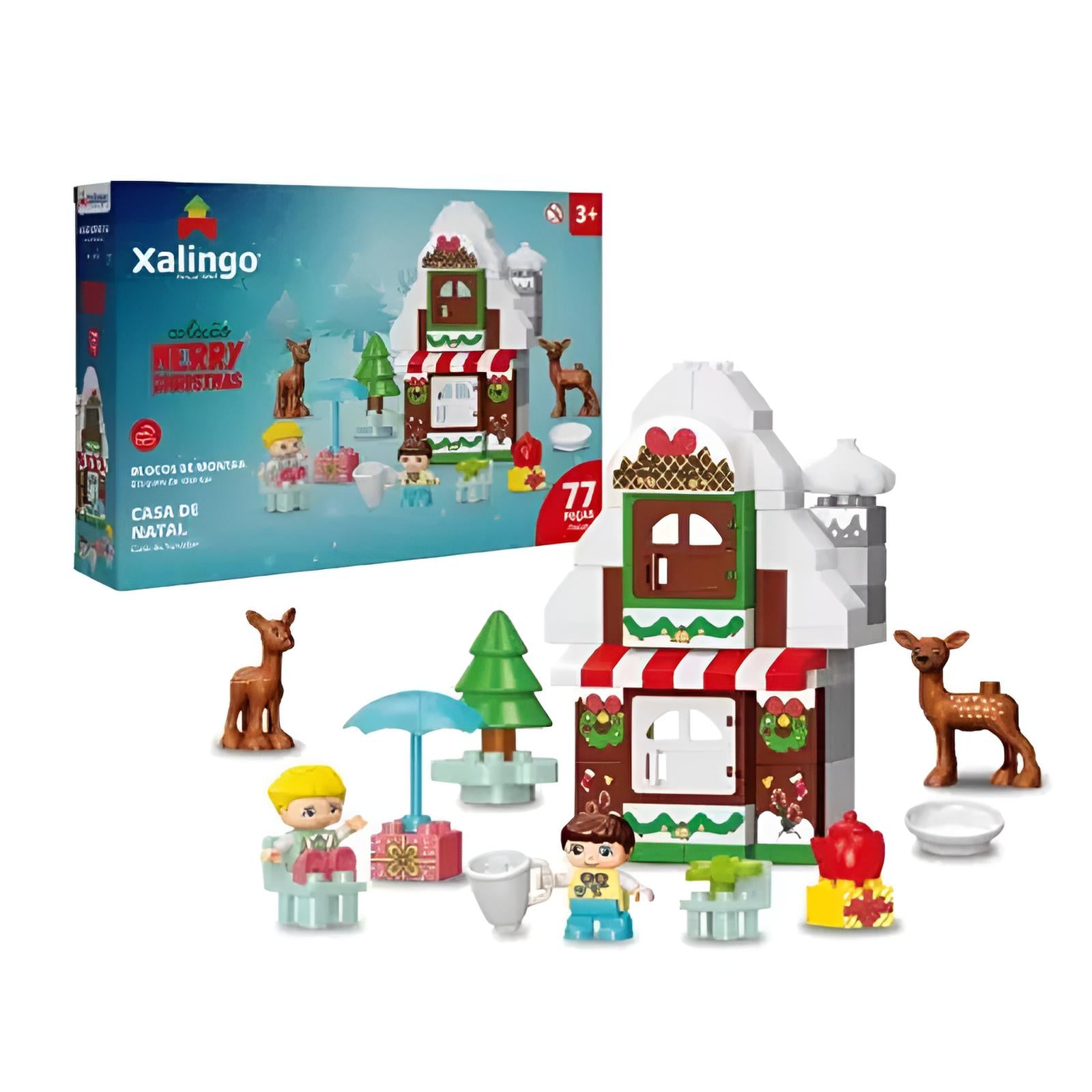 Blocos Grandes de Natal 77 Peças - Xalingo