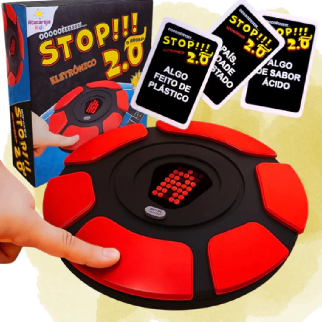 Jogo Interativo Stop 2.0 com Teclado Digital Eletrônico