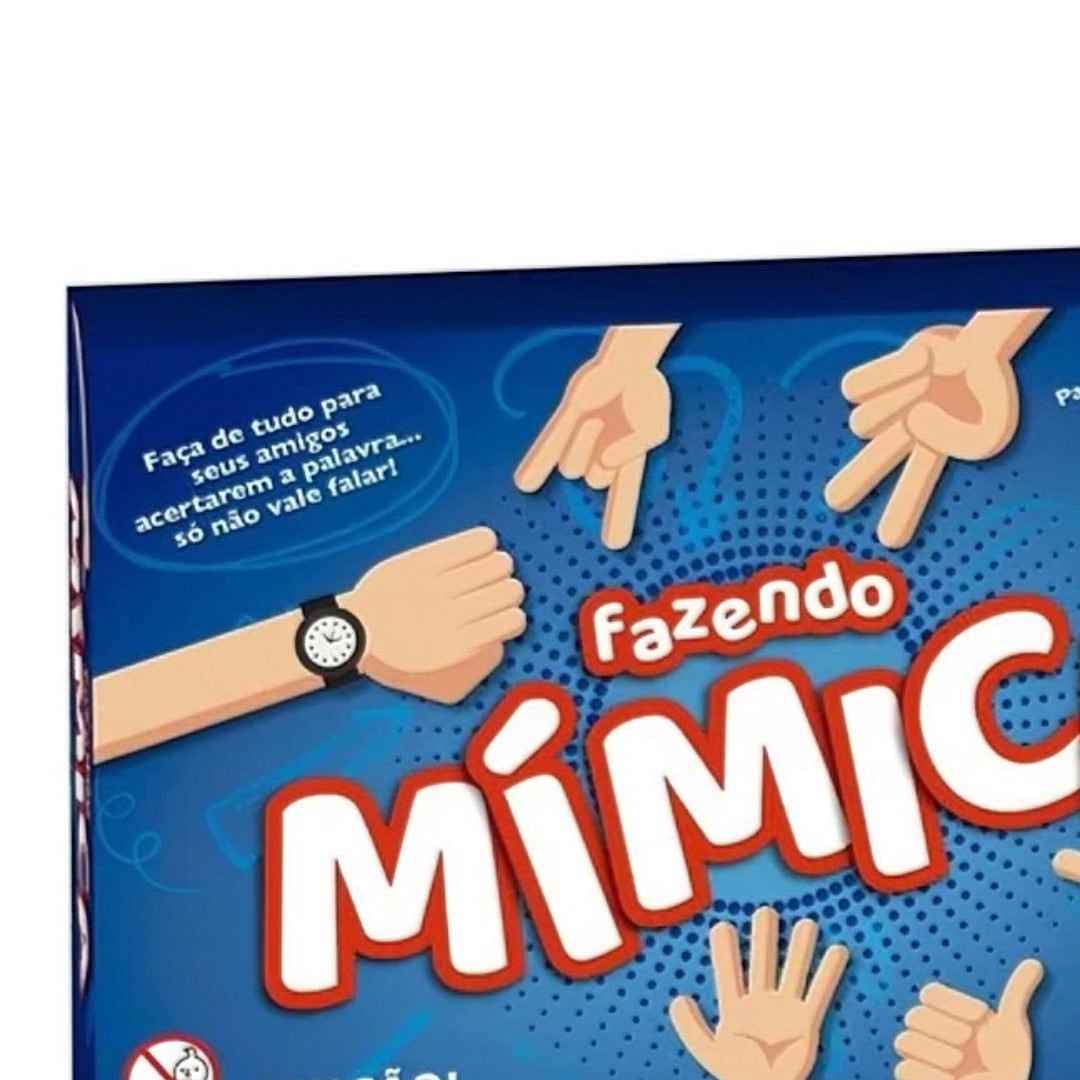 Jogo de Tabuleiro Fazendo Mimica Brincando de Mimica com a Família