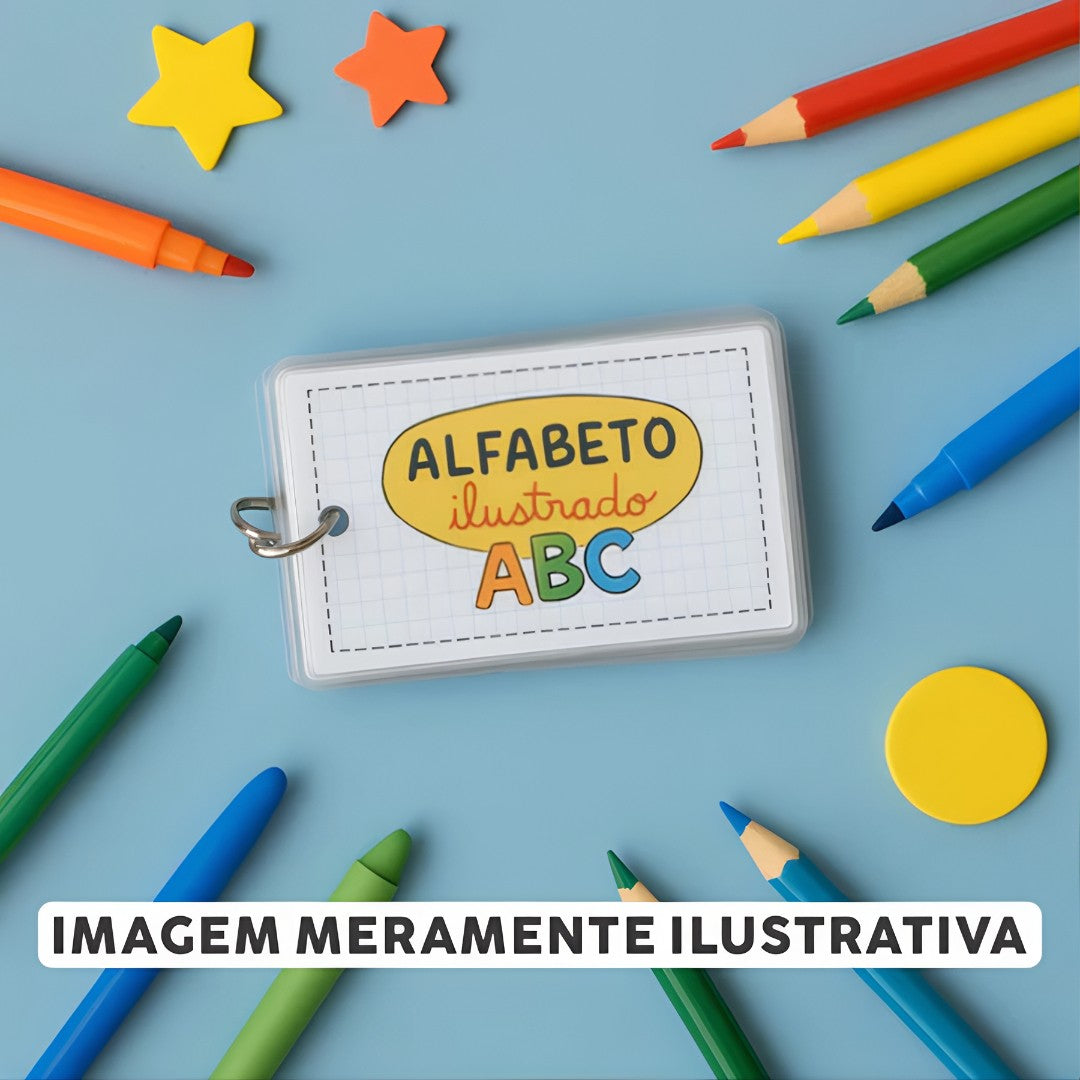 🔤 AlphaKey™ – Chaveiro Educativo com Alfabeto Ilustrado