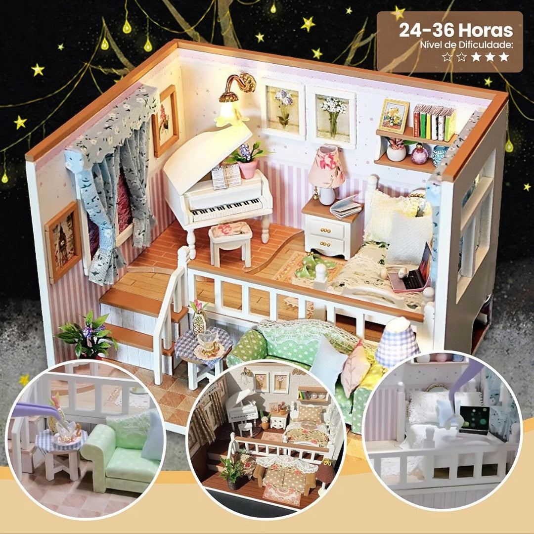 Conjunto de blocos de construção miniatura e pequenos