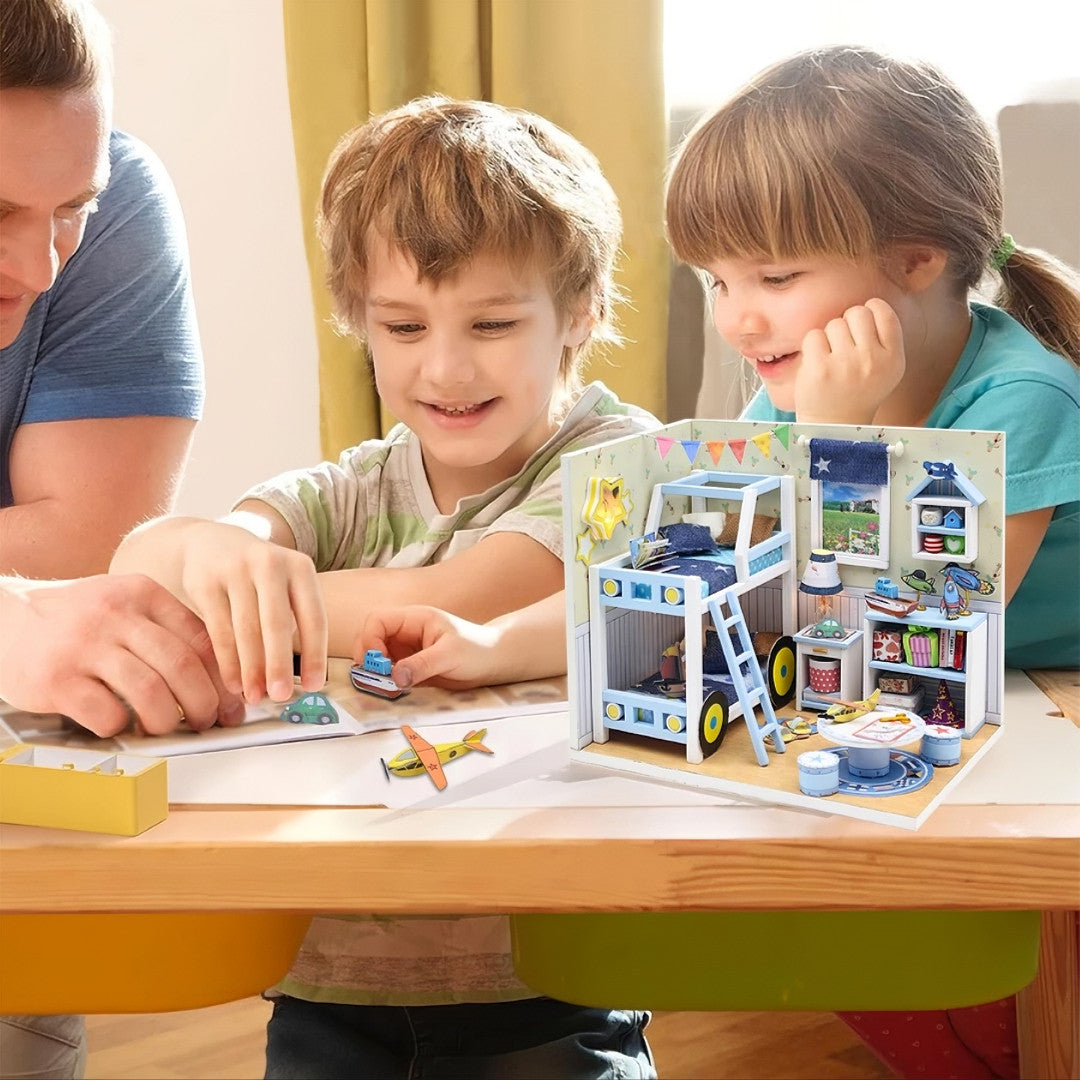 Conjunto de blocos de construção miniatura e pequenos