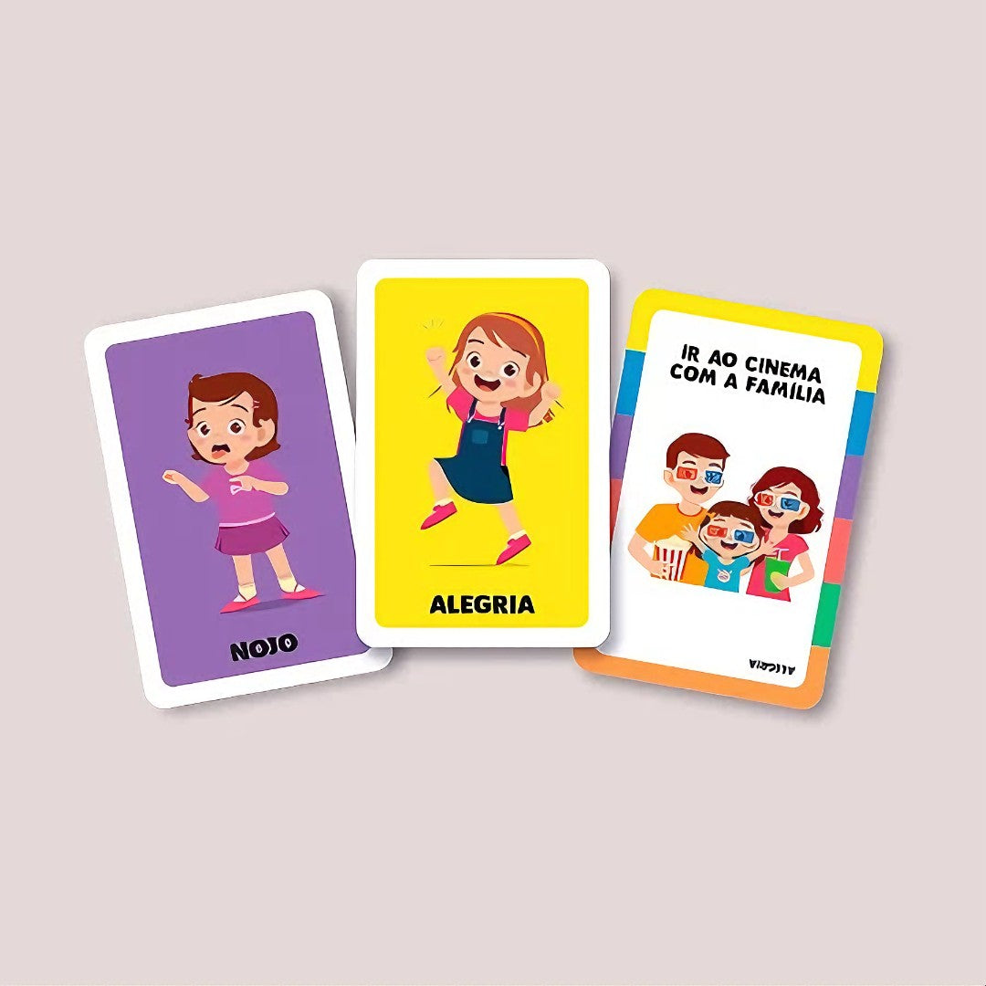 😊 Educa Emoções™ – Jogo Educativo de Cartas para Reconhecer e Expressar Emoções