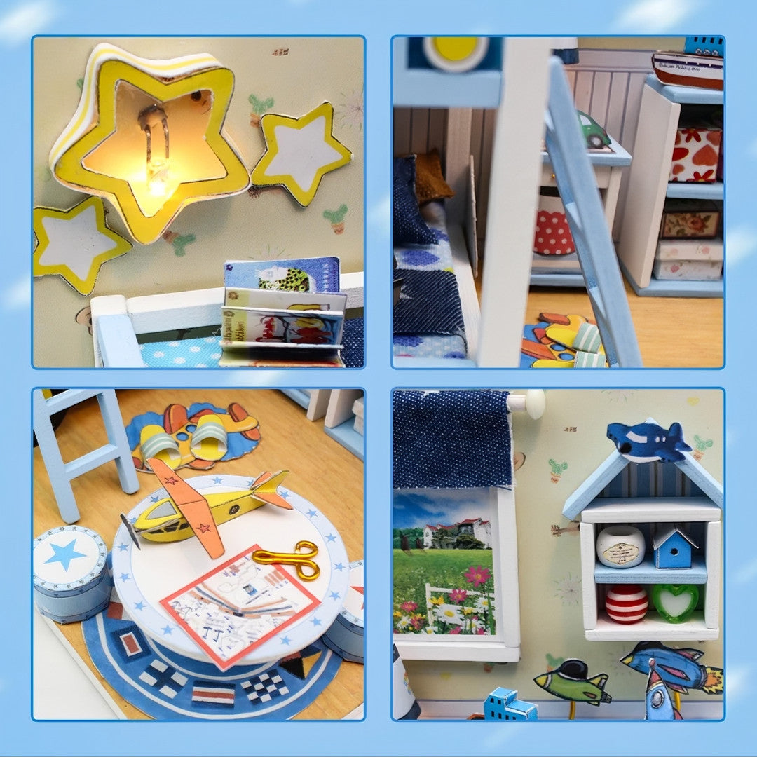 Conjunto de blocos de construção miniatura e pequenos