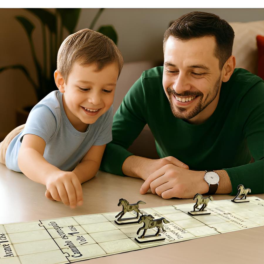 Jogo de Tabuleiro - Pista de Corrida de Cavalos